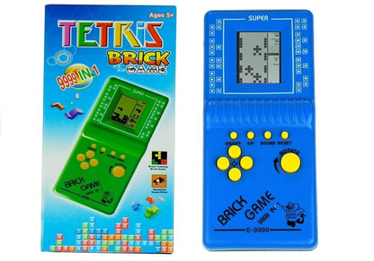 Elektronická hra Tetris kapesní s LCD displejem modrá