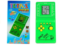 Elektronická hra Tetris kapesní s LCD displejem zelená