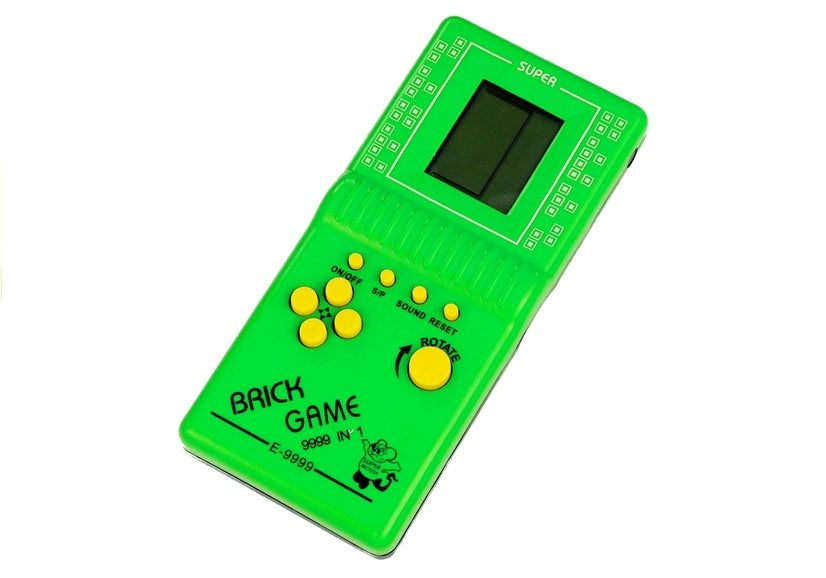 Elektronická hra Tetris kapesní s LCD displejem zelená