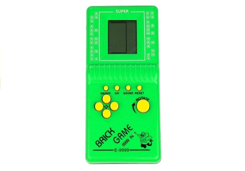 Elektronická hra Tetris kapesní s LCD displejem zelená