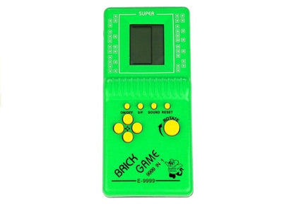Elektronická hra Tetris kapesní s LCD displejem zelená