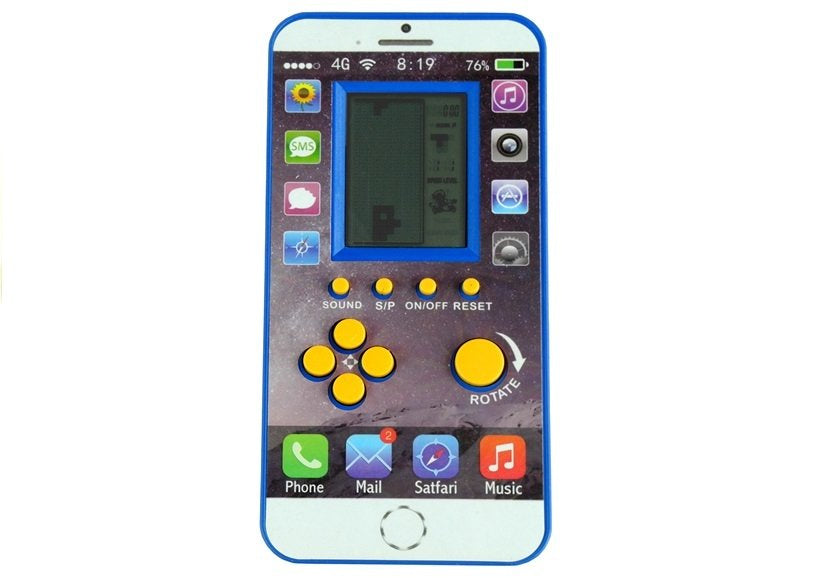Elektronická hra Tetris kapesní verze ve tvaru telefonu