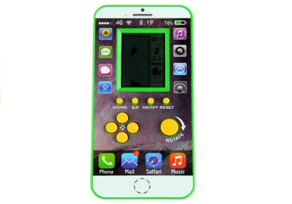 Elektronická hra Tetris kapesní verze ve tvaru telefonu