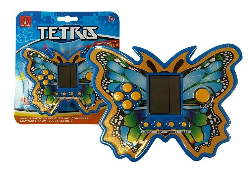 Elektronická hra Tetris motýl modrá