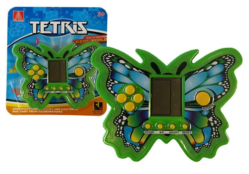 Elektronická hra Tetris motýl pro trénování mysli zelená
