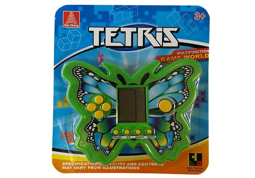 Elektronická hra Tetris motýl pro trénování mysli zelená