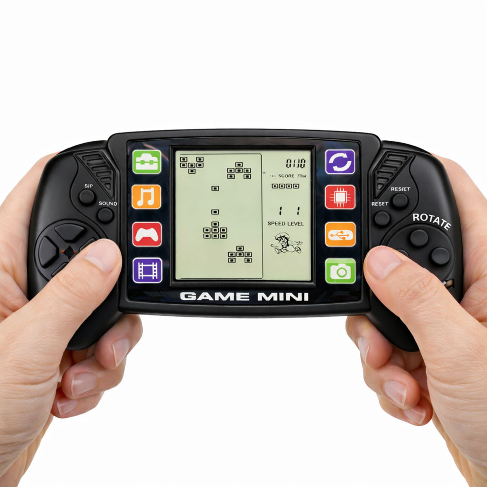 Elektronická hra Tetris – přenosná LCD konzole černá