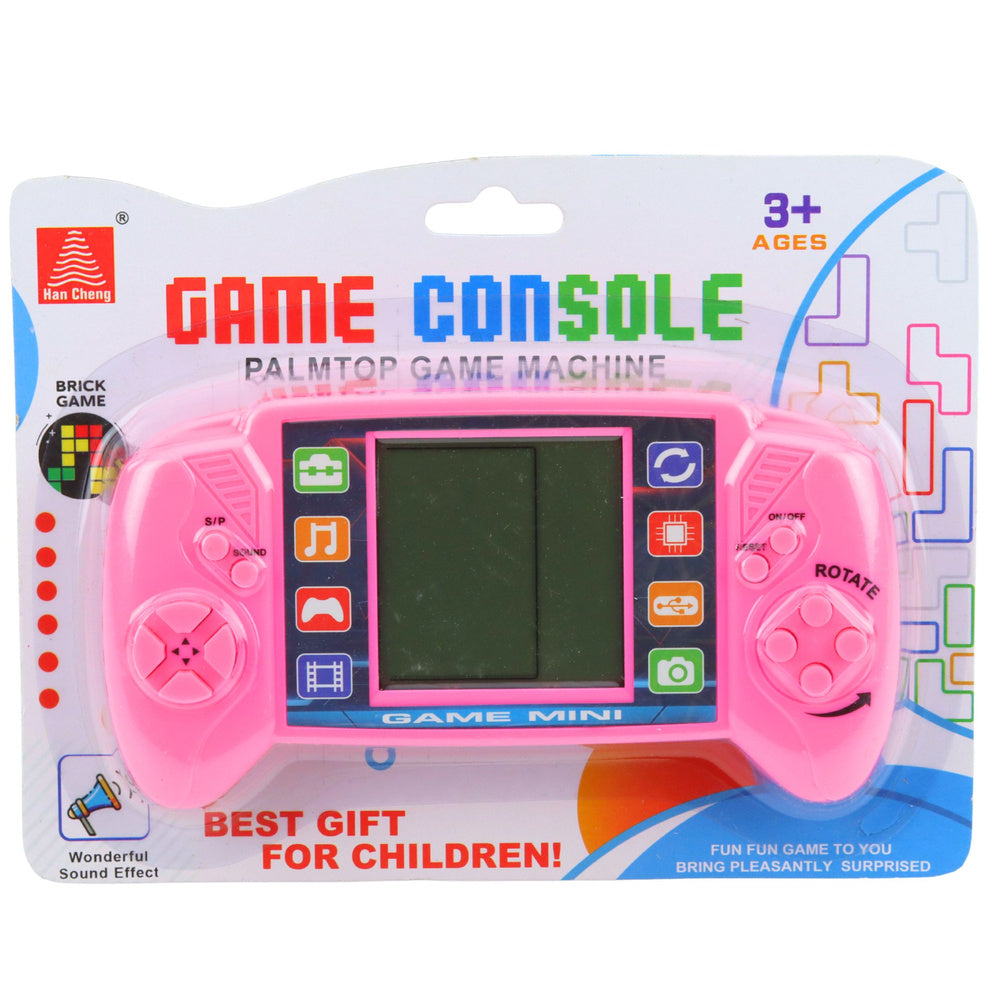 Elektronická hra Tetris – přenosná LCD konzole růžová