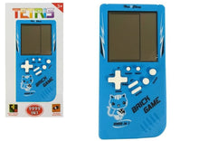 Elektronická hra Tetris s velkým displejem modrá