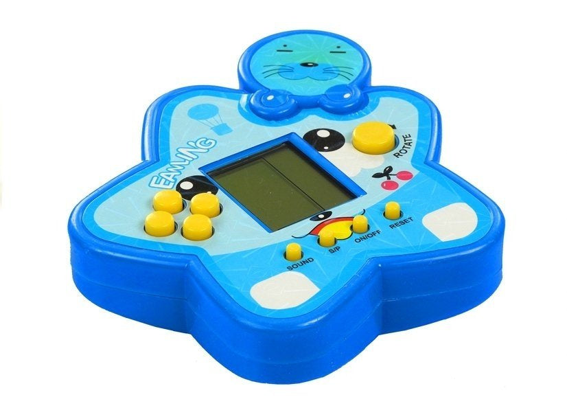 Elektronická hra Tetris ve tvaru hvězdičky modrá
