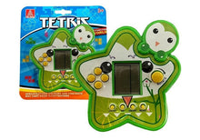 Elektronická hra Tetris ve tvaru hvězdičky zelená