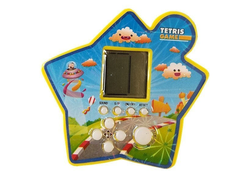Elektronická kapesní hra Tetris hvězda žlutá