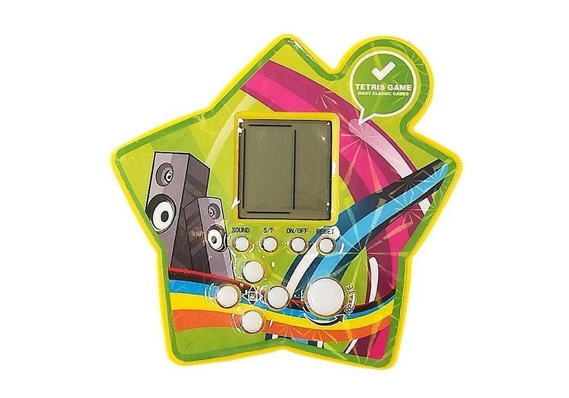Elektronická kapesní hra Tetris hvězda žlutá