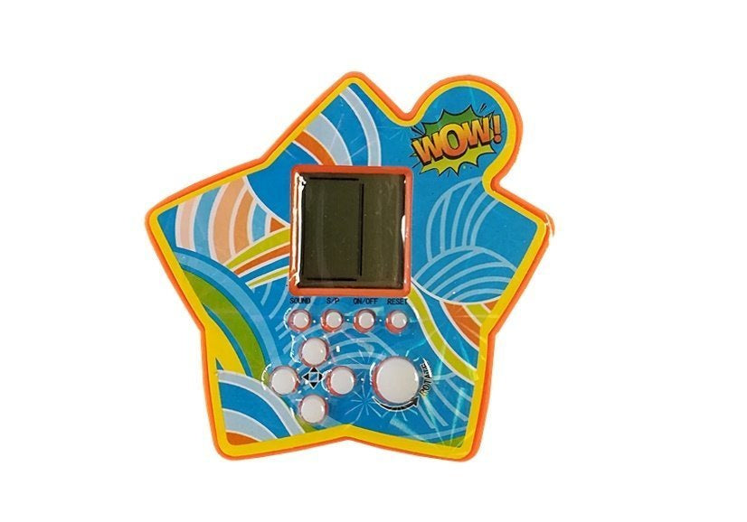 Elektronická kapesní hra Tetris hvězdička oranžová