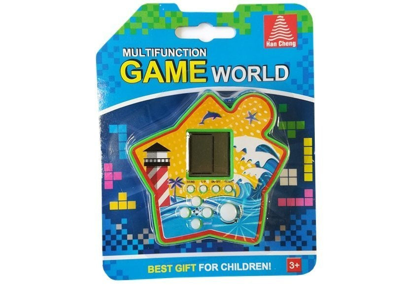 Elektronická kapesní hra Tetris hvězdička zelená