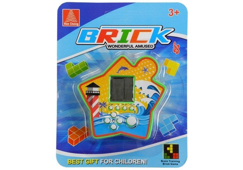 Elektronická kapesní hra Tetris hvězdička zelená