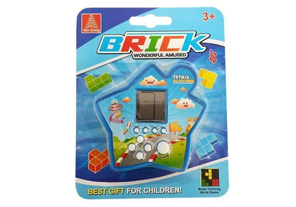 Elektronická kapesní hra Tetris s LCD displejem modrá