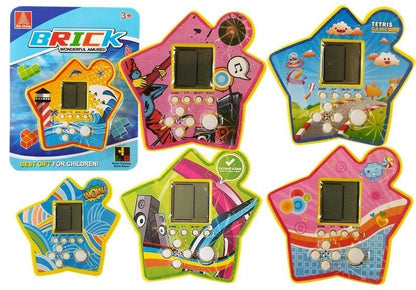 Elektronická kapesní hra Tetris s LCD displejem žlutá