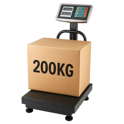 Elektronická váha LCD s platformou do 200 kg – přesnost 20 g