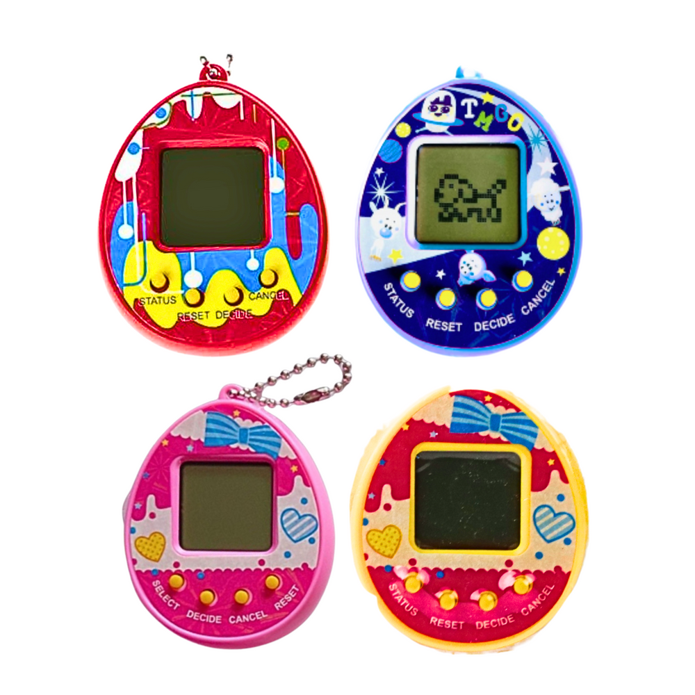 Elektronické Tamagotchi s 168 hrami – mix barev s závěsem