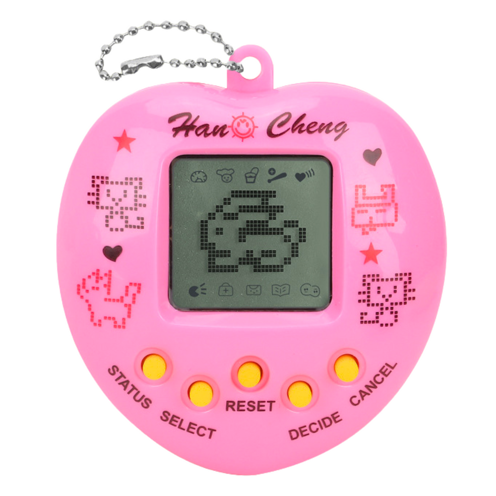 Elektronické Tamagotchi – virtuální zvířátko s LCD | řetízek