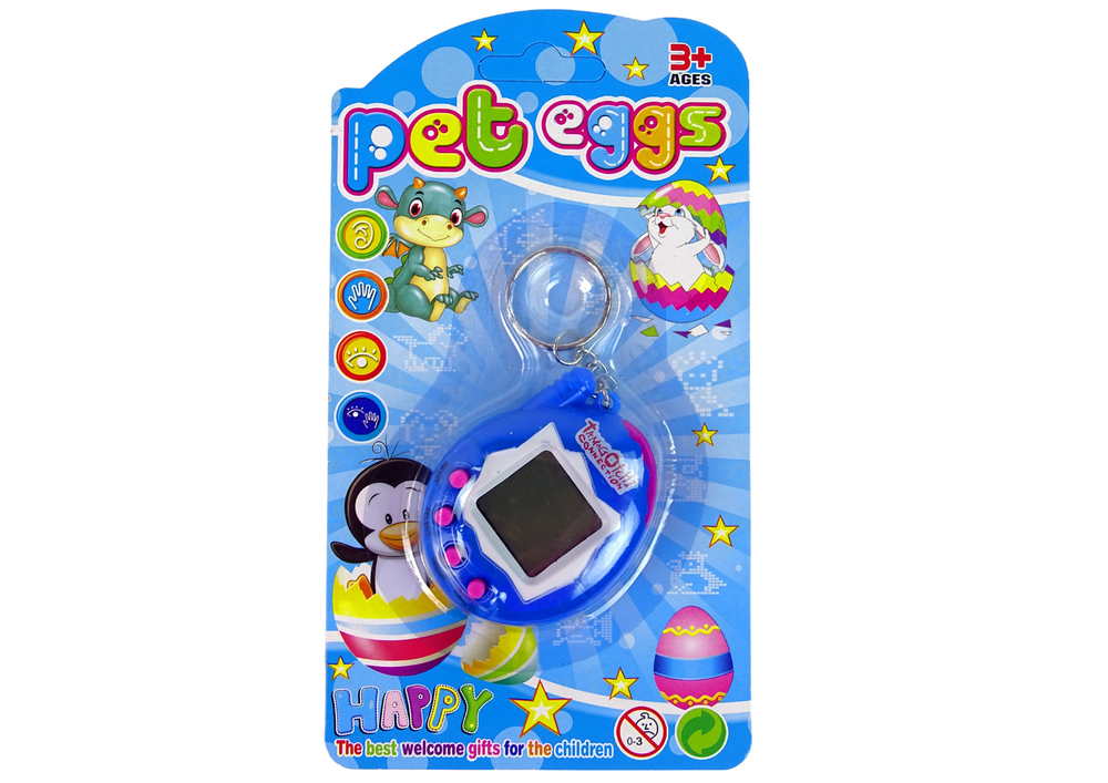 Elektronické zvířátko Tamagotchi – s brelkem modré