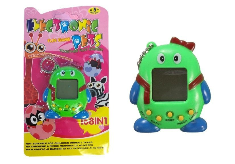 Elektronické zvířátko Tamagotchi s mašličkou zelené