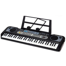 Elektronický keyboard s mikrofonem – se stojanem | černý