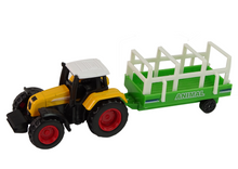 Farmářský set traktor s přívěsem a koněm – hračka 1:64