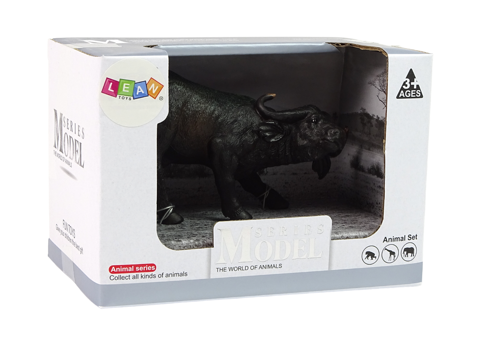 Figurka africký buvol 13 cm – Zvířata světa kolekce