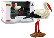 Figurka bocián bílý 9cm – sběratelská série Zvířata světa