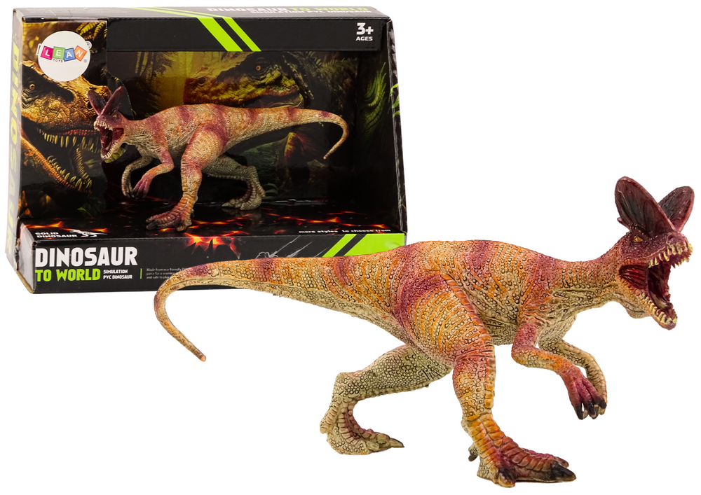 Figurka dinosaura dilofosaurus sběratelská červená