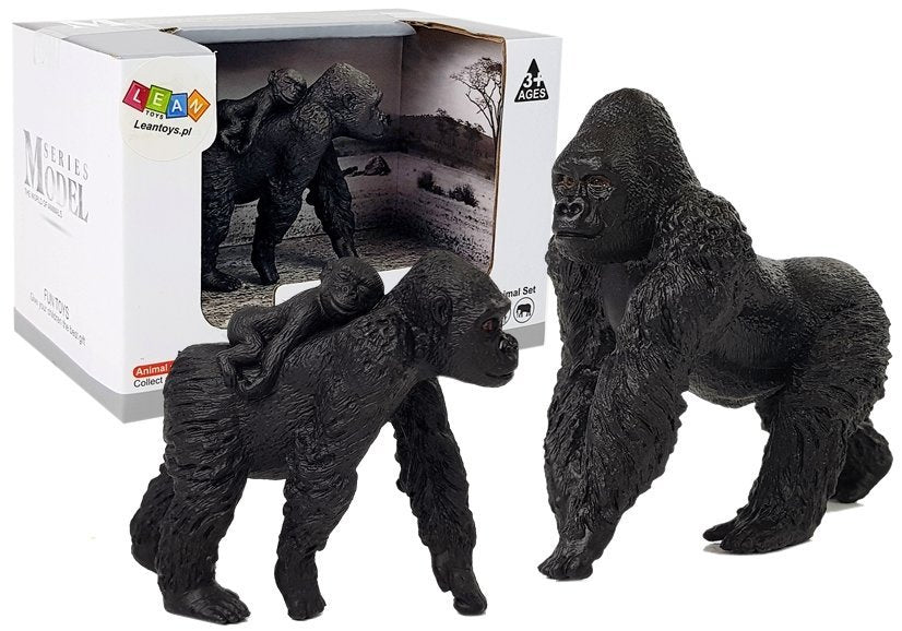 Figurka gorila 8,5 cm s detailním zpracováním pro děti 3 +