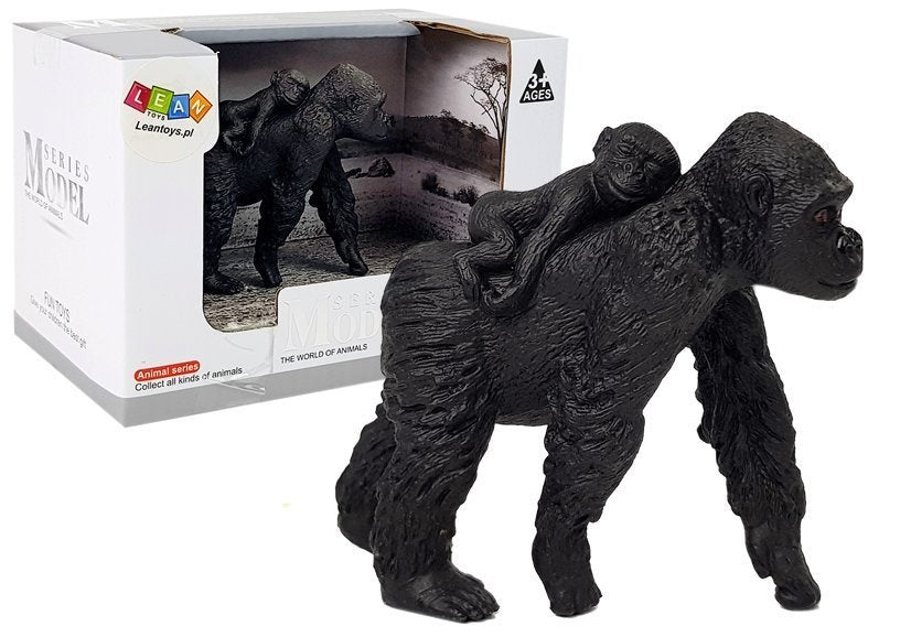 Figurka gorila 8,5 cm s detailním zpracováním pro děti 3 +