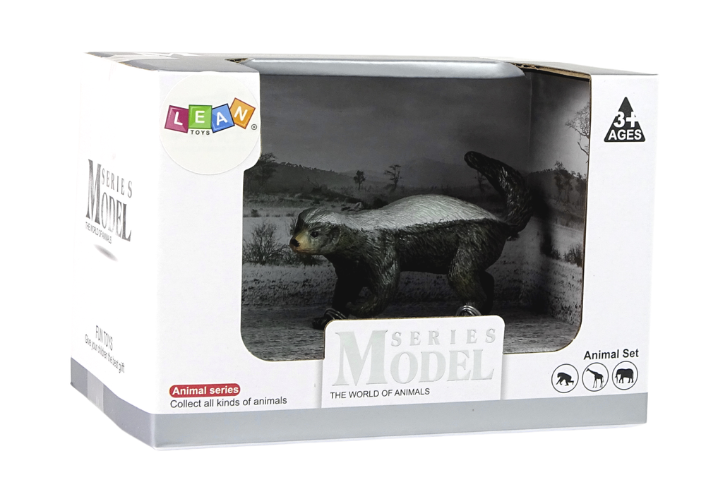 Figurka medojeda 11 cm – africká zvířata gumová s certifikátem