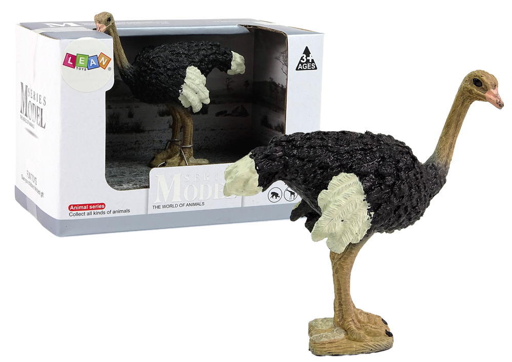 Figurka pštros 10 cm – sběratelská série Zvířata světa