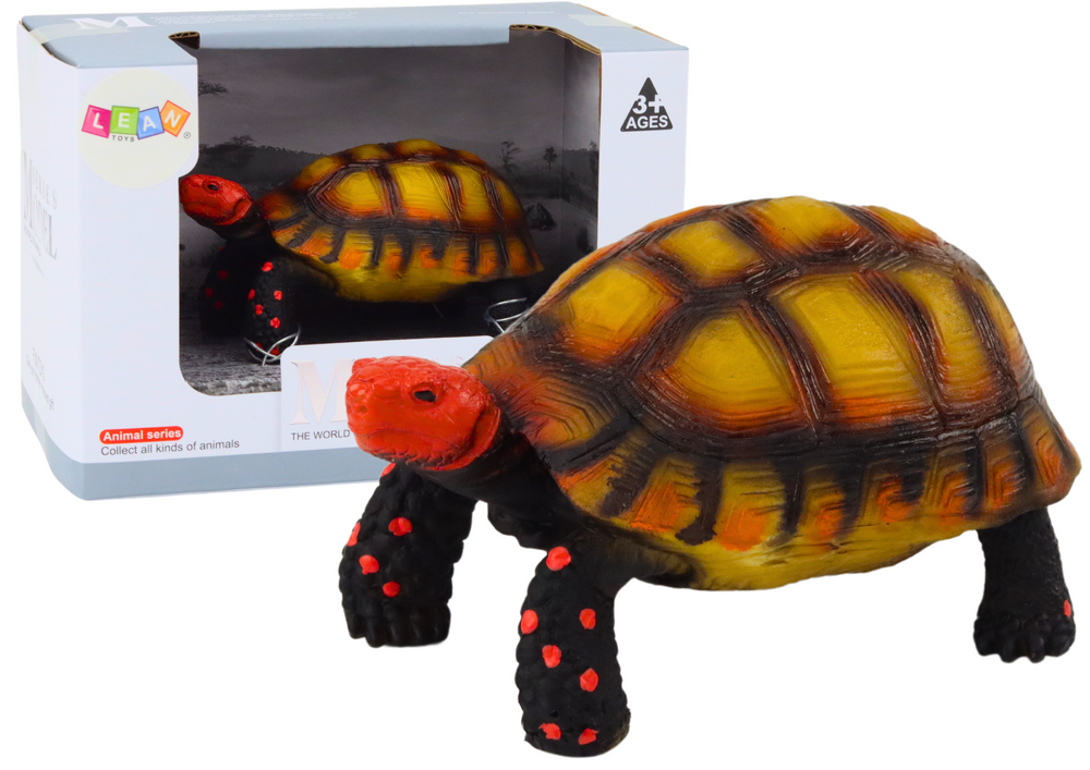 Figurka želvy sběratelská hnědočerná plastová 11 cm