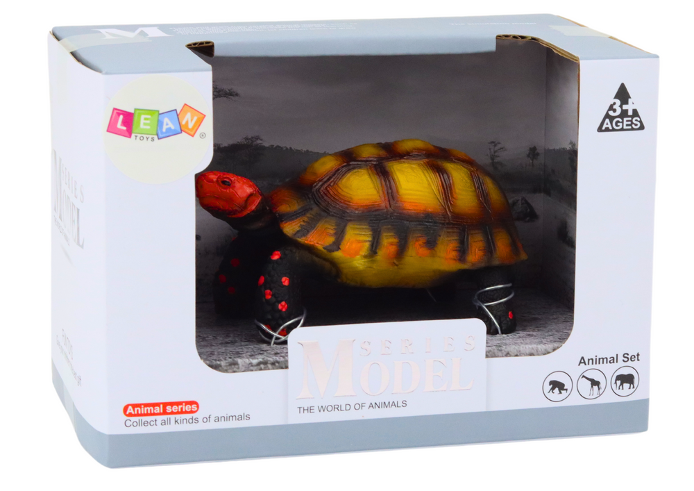 Figurka želvy sběratelská hnědočerná plastová 11 cm