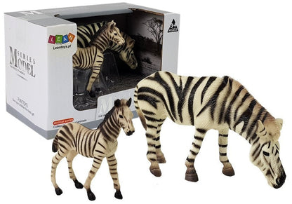 Figurky africká zvířata hipopotam zebra s mládětem