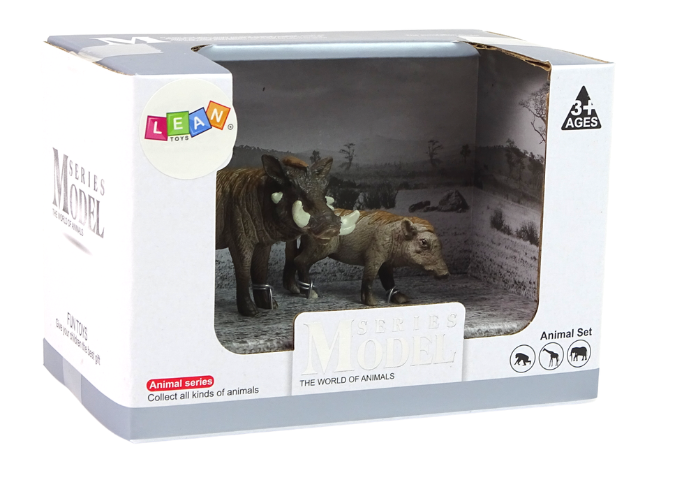 Figurky africký hroch s mládětem – 2 kusy série Zvířata