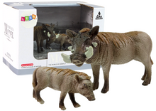 Figurky africký hroch s mládětem – 2 kusy série Zvířata