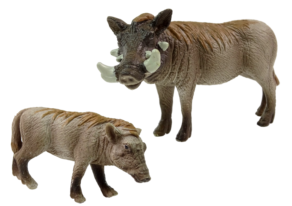 Figurky africký hroch s mládětem – 2 kusy série Zvířata