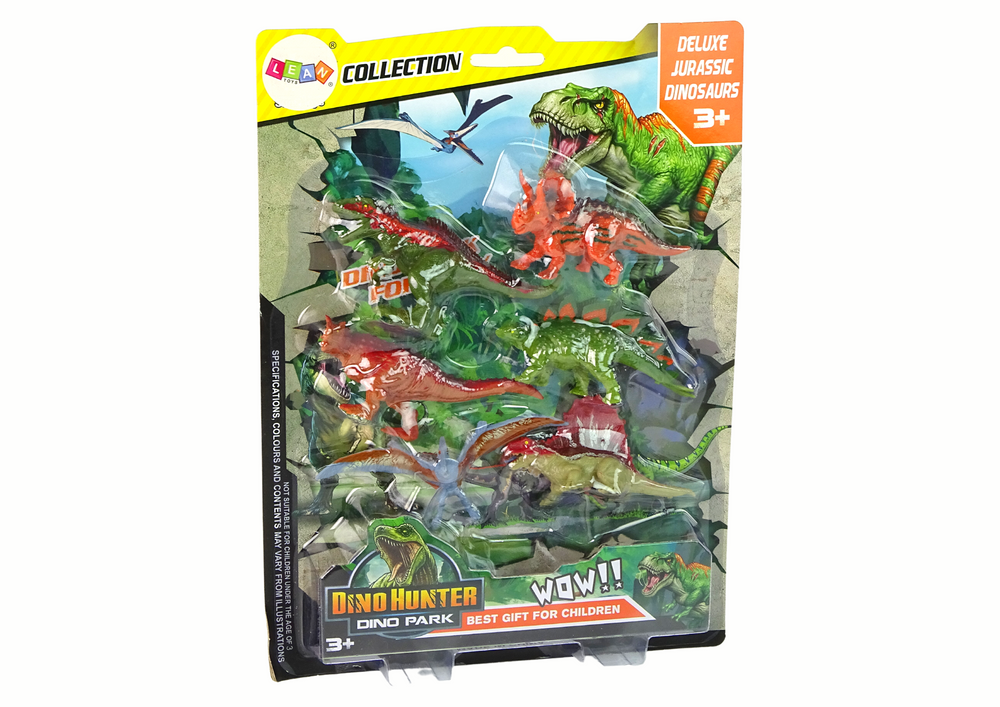 Figurky dinosaurů 6ks – barevné gumové různé velikosti