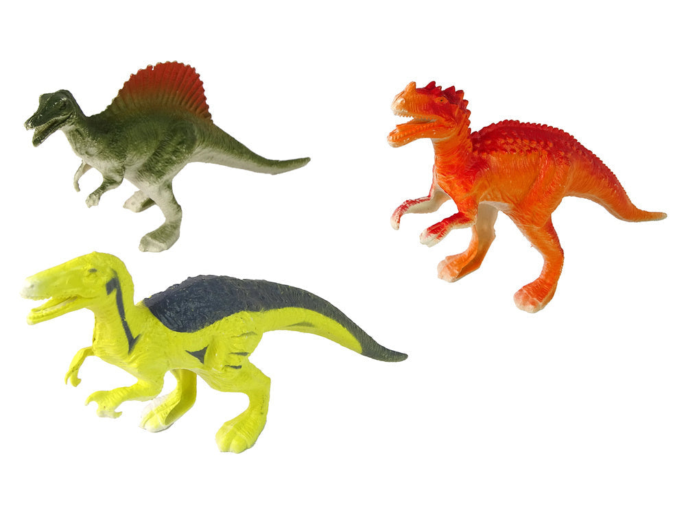 Figurky dinosaurů 9 kusů s rostlinkami barevné