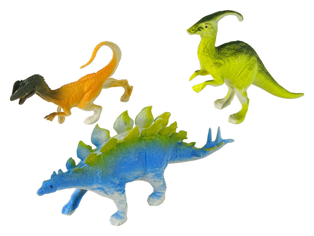 Figurky dinosaurů 9 kusů s rostlinkami barevné