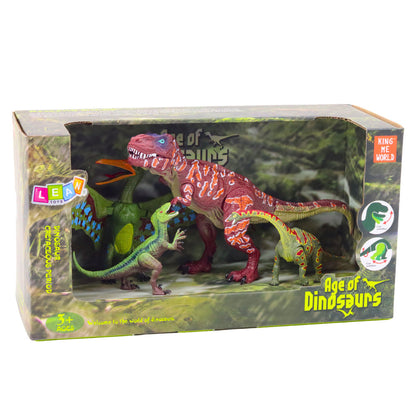 Figurky dinosaurů s pohyblivými nohami – 4 kusy | hračky