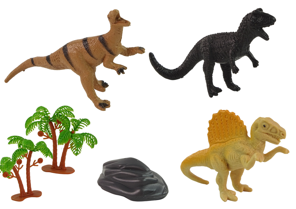 Figurky dinosaurů v tubě – 12 kusů s příslušenstvím
