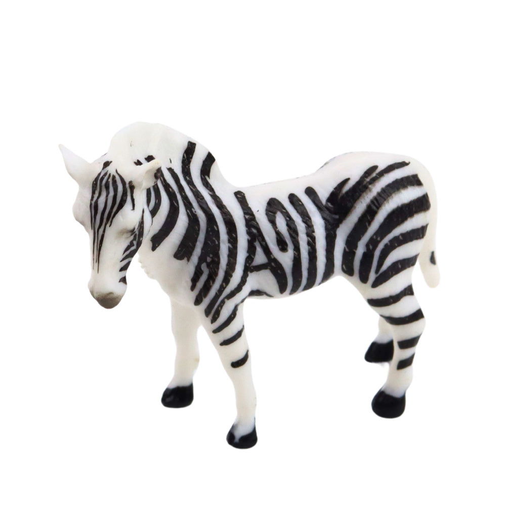 Figurky divokých zvířat – žirafa zebra lev slon 6 8cm | 6ks