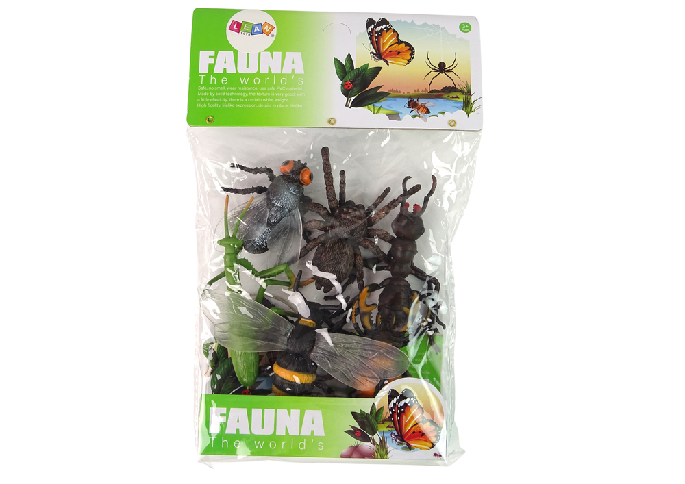 Figurky hmyzu 6 ks – pavouk včela moucha šváb mravenec