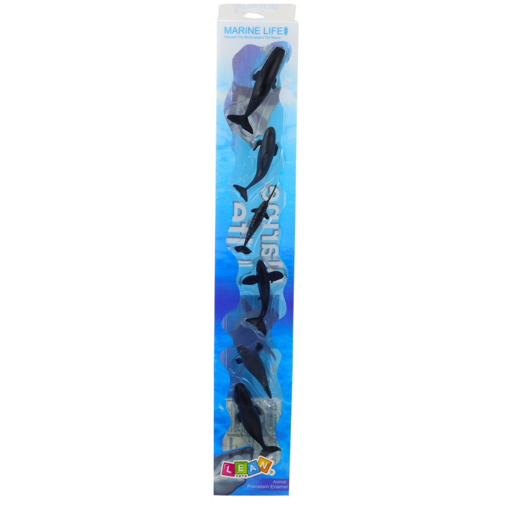 Figurky mořských savců 6 ks – kosatka delfín tuleň 6 8 cm